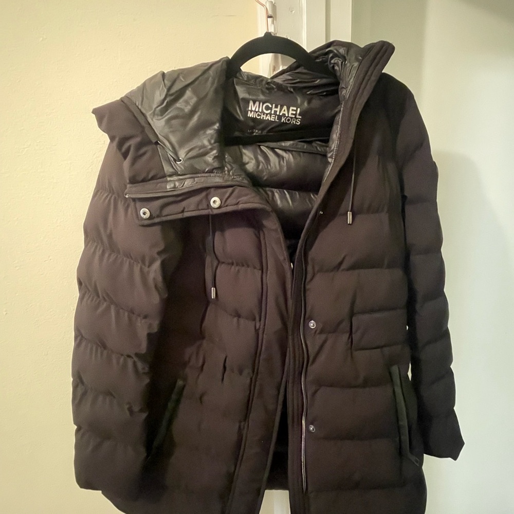 Michael Kors Women's Dark Puffer Coat